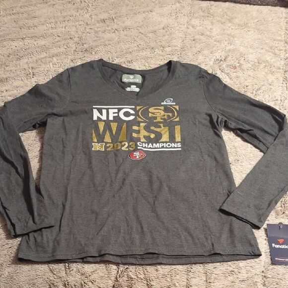 San Francisco 49ers Fanatics Women's 2023 NFC West Division Champions - Picture 1 of 5